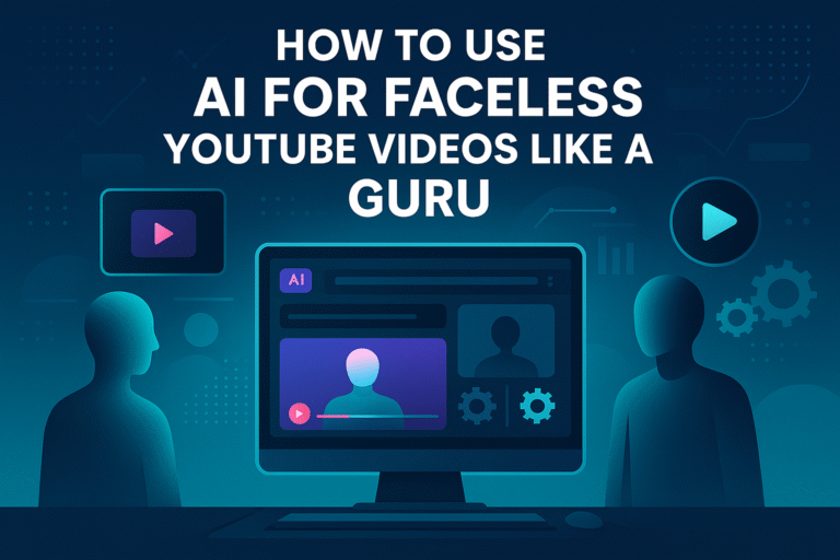 AI for Faceless YouTube Videos: How to Use It Like a Guru